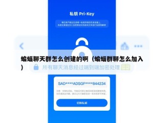 蝙蝠聊天群怎么创建的啊（蝙蝠群聊怎么加入）