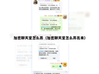 加密聊天室怎么弄（加密聊天室怎么弄出来）