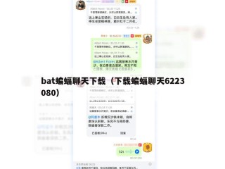 bat蝙蝠聊天下载（下载蝙蝠聊天6223080）