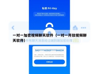 一对一加密视频聊天软件（一对一开放视频聊天软件）