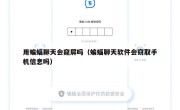 用蝙蝠聊天会窥屏吗（蝙蝠聊天软件会窃取手机信息吗）