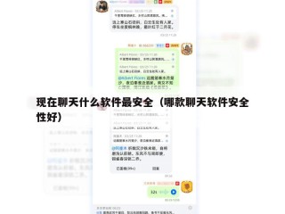 现在聊天什么软件最安全（哪款聊天软件安全性好）