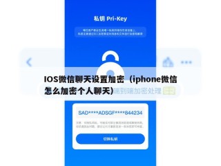 IOS微信聊天设置加密（iphone微信怎么加密个人聊天）