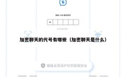 加密聊天的代号有哪些（加密聊天是什么）