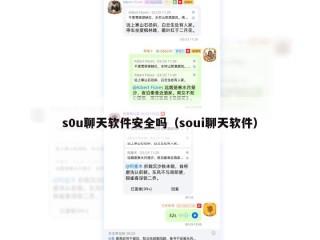 s0u聊天软件安全吗（soui聊天软件）
