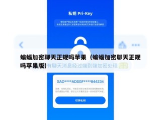 蝙蝠加密聊天正规吗苹果（蝙蝠加密聊天正规吗苹果版）