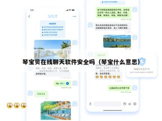 琴宝贝在线聊天软件安全吗（琴宝什么意思）