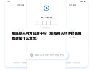 蝙蝠聊天对方截屏干啥（蝙蝠聊天软件的截屏提醒是什么意思）