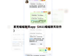 累死蝙蝠聊天app（2021蝙蝠聊天软件）