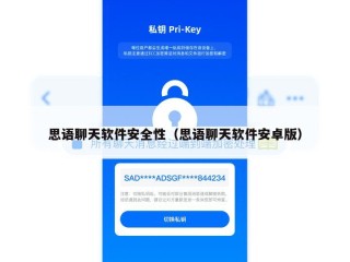 思语聊天软件安全性（思语聊天软件安卓版）