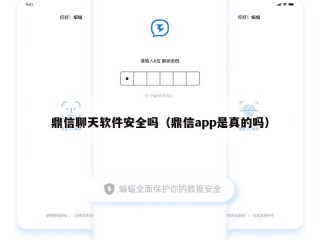 鼎信聊天软件安全吗（鼎信app是真的吗）