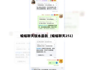 蝙蝠聊天版本最新（蝙蝠聊天251）