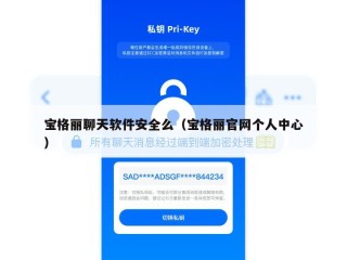 宝格丽聊天软件安全么（宝格丽官网个人中心）