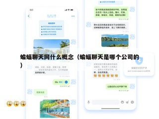 蝙蝠聊天网什么概念（蝙蝠聊天是哪个公司的）