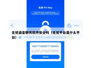 无忧语音聊天软件安全吗（无忧平台是什么平台）