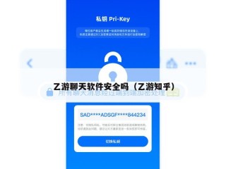 乙游聊天软件安全吗（乙游知乎）