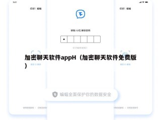 加密聊天软件appH（加密聊天软件免费版）