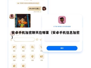 安卓手机加密聊天在哪里（安卓手机信息加密）