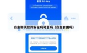 白金聊天软件安全吗可靠吗（白金有用吗）