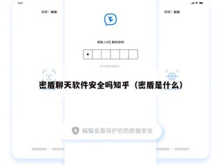 密盾聊天软件安全吗知乎（密盾是什么）