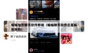 蝙蝠加密聊天软件弊端（蝙蝠聊天软件总是解密失败）