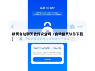 精灵自动聊天软件安全吗（自动精灵软件下载）