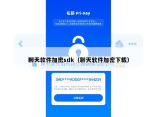 聊天软件加密sdk（聊天软件加密下载）
