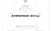 游子聊天软件安全吗（游子vlog）