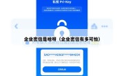 企业密信是啥呀（企业密信有多可怕）