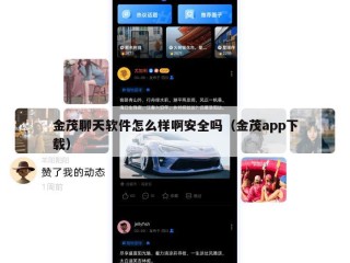 金茂聊天软件怎么样啊安全吗（金茂app下载）