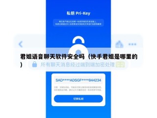 君姐语音聊天软件安全吗（快手君姐是哪里的）