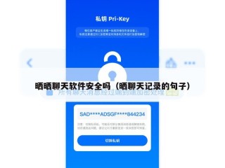 晒晒聊天软件安全吗（晒聊天记录的句子）