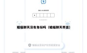 蝙蝠聊天没有角标吗（蝙蝠聊天界面）