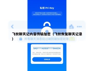 飞秋聊天记内容传输加密（飞秋恢复聊天记录）