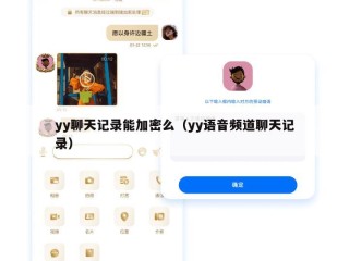 yy聊天记录能加密么（yy语音频道聊天记录）