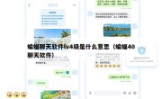 蝙蝠聊天软件lv4级是什么意思（蝙蝠40聊天软件）