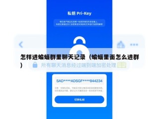 怎样进蝙蝠群里聊天记录（蝙蝠里面怎么进群）