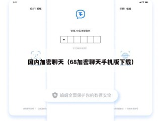 国内加密聊天（68加密聊天手机版下载）