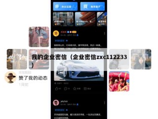 我的企业密信（企业密信zxc112233）