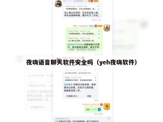 夜嗨语音聊天软件安全吗（yeh夜嗨软件）
