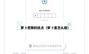 萝卜密聊的优点（萝卜蜜怎么做）