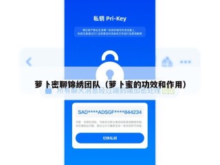 萝卜密聊锦绣团队（萝卜蜜的功效和作用）