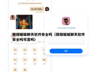 探探姐姐聊天软件安全吗（探探姐姐聊天软件安全吗可靠吗）