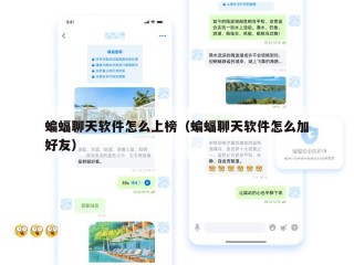 蝙蝠聊天软件怎么上榜（蝙蝠聊天软件怎么加好友）