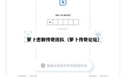 萝卜密聊传奇团队（萝卜传奇论坛）