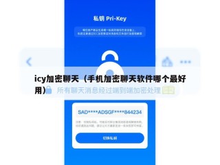 icy加密聊天（手机加密聊天软件哪个最好用）