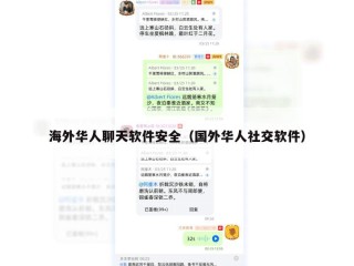 海外华人聊天软件安全（国外华人社交软件）