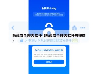 隐蔽安全聊天软件（隐蔽安全聊天软件有哪些）