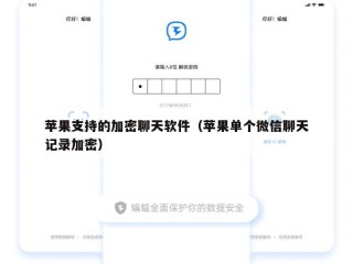 苹果支持的加密聊天软件（苹果单个微信聊天记录加密）